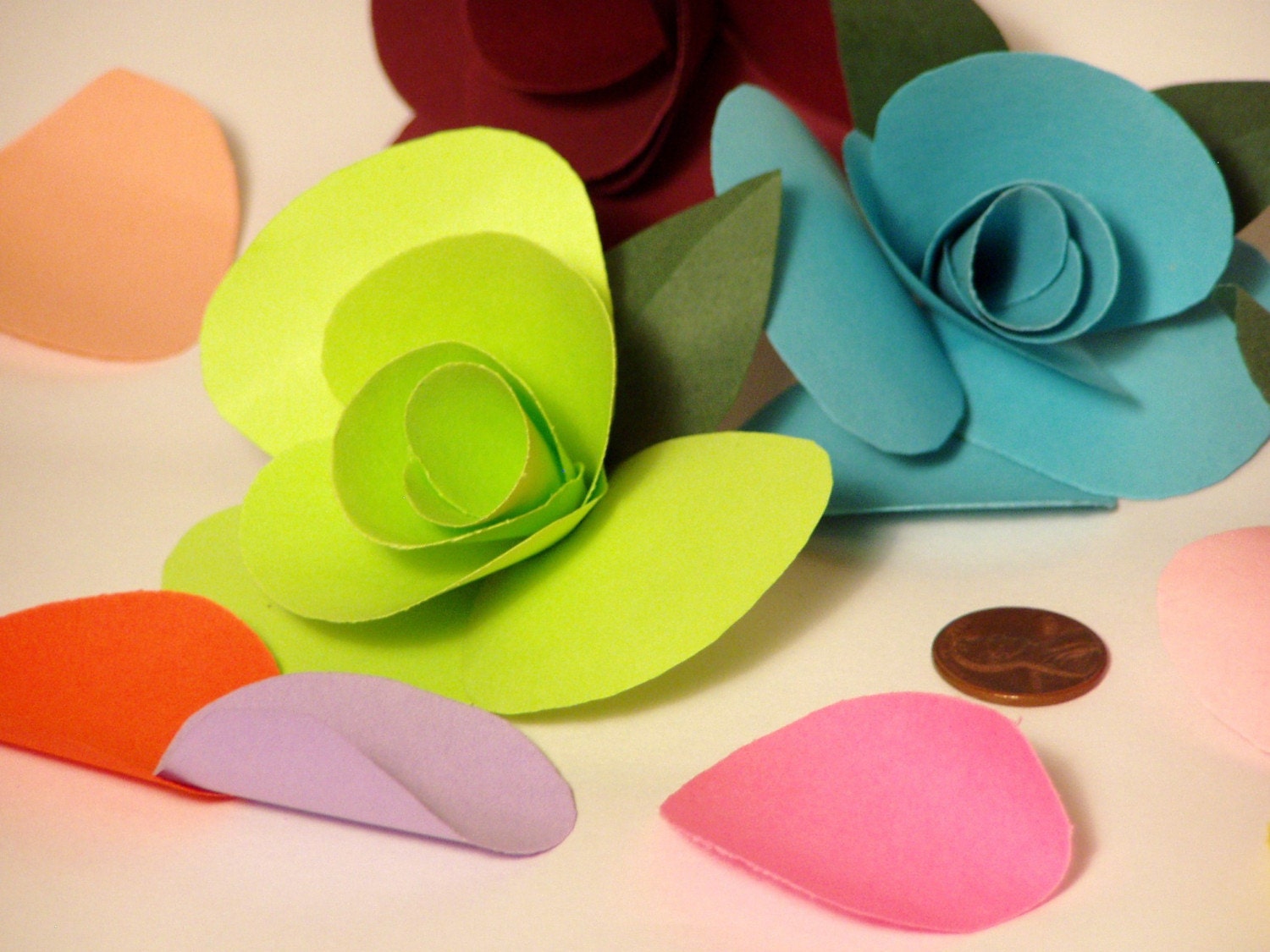 ornate paper flowers for scrapbooking, journals, and more . . .