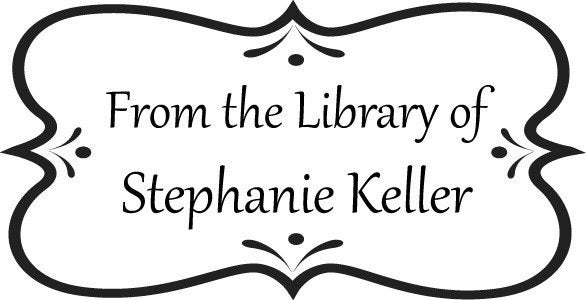 Teacher Gift  From the Library of ... Custom  Rubber Stamp