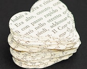 Italian paper heart punch vintage craft supplies