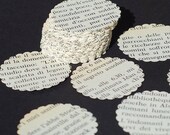 Italian paper circle punches vintage craft supplies