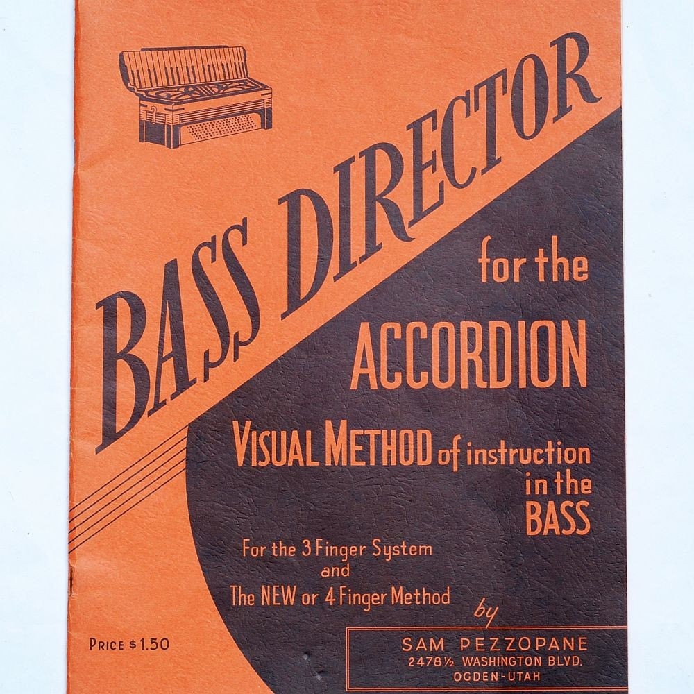 vintage sheet music- accordion instuction book
