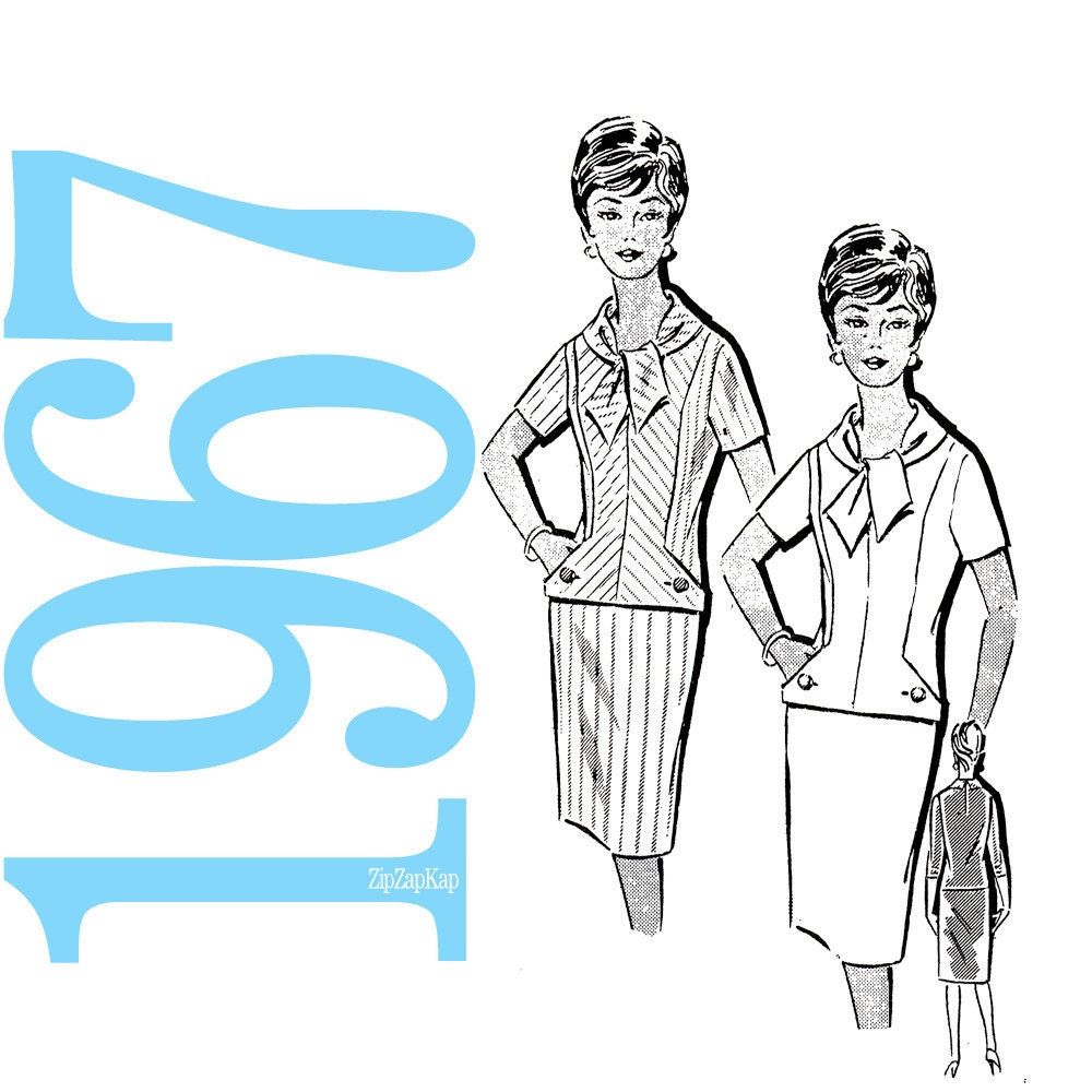 60s Mad Men Vintage Pattern - B38 - PattORama 8359 - Factory Folds