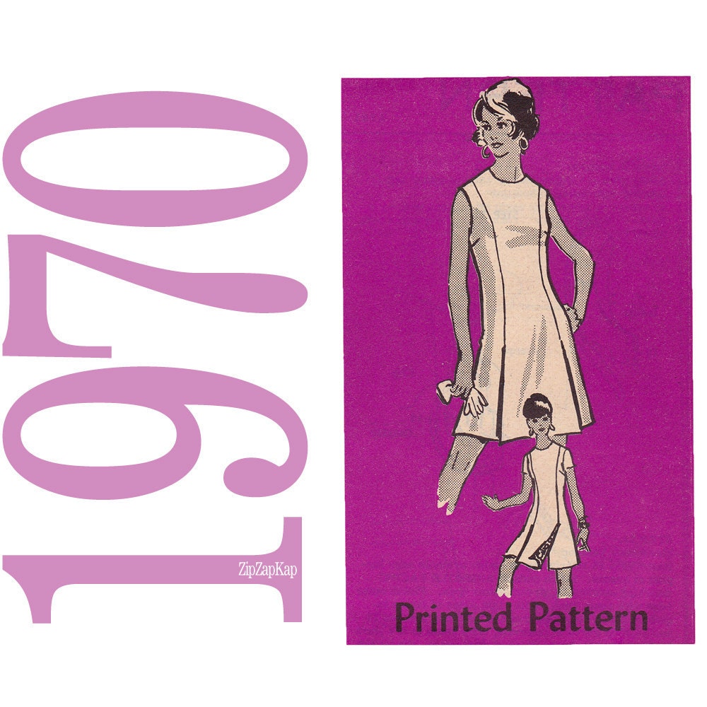 70s Culotte Dress Vintage Pattern - B38 - Mail Order 4781 - Uncut