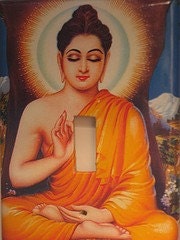 Sun Buddha Light Switch Cover