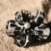 Black Spots Chiffon Flower Hair Clip