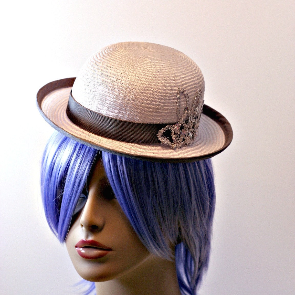 White Straw Boater
