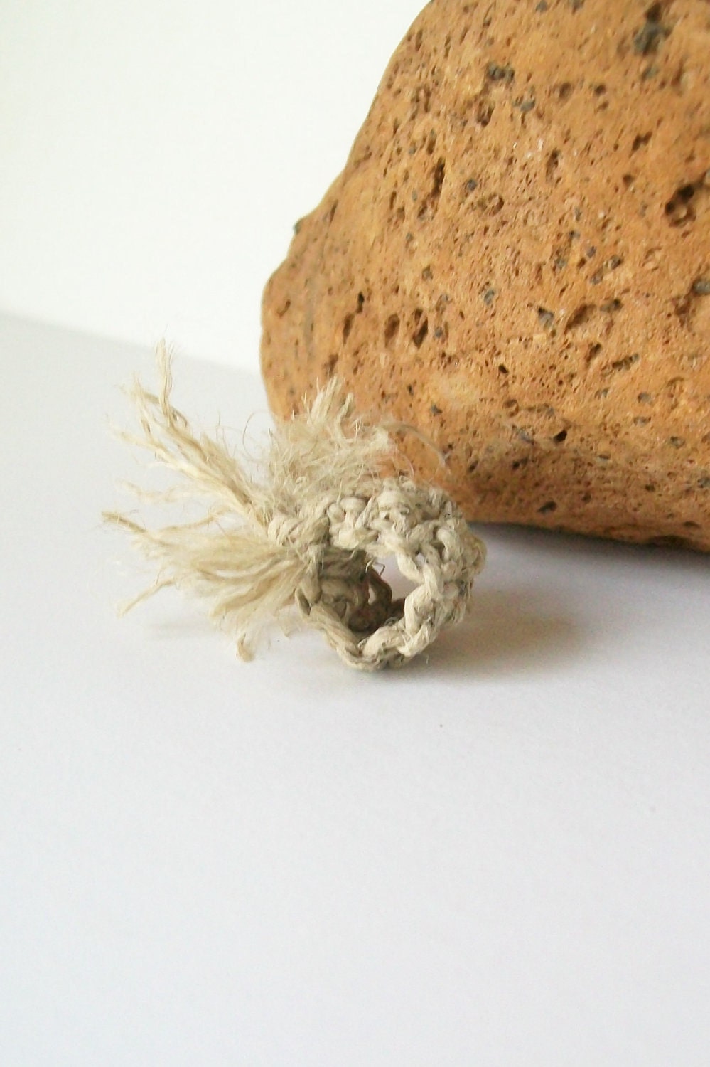 Fuzzy Hemp Dreadlock Bead