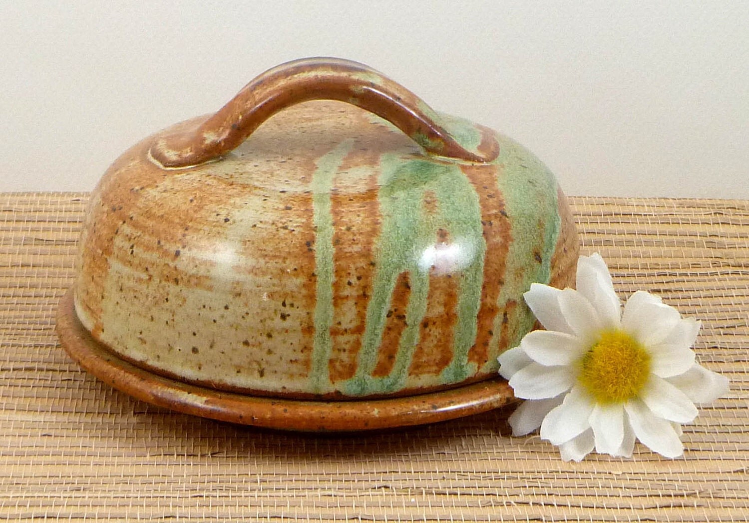 ceramic butter dish with lid by flyingpignc on Etsy