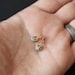 Rough Diamond Stud Earrings in 14kt Gold- as seen in LUCKY magazine, People Style Watch and Martha Stewart Weddings