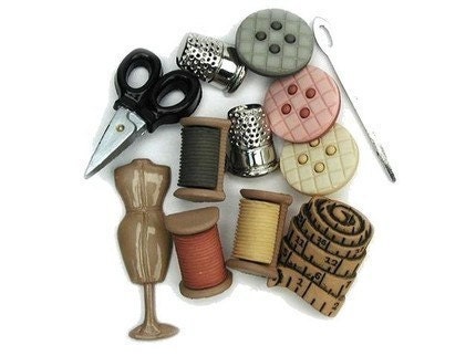 12 Sewing Room Buttons