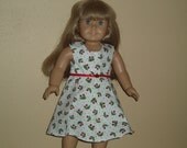 SALE American Girl Doll Clothes -- Pretty Cherries Summer or Spring Dress