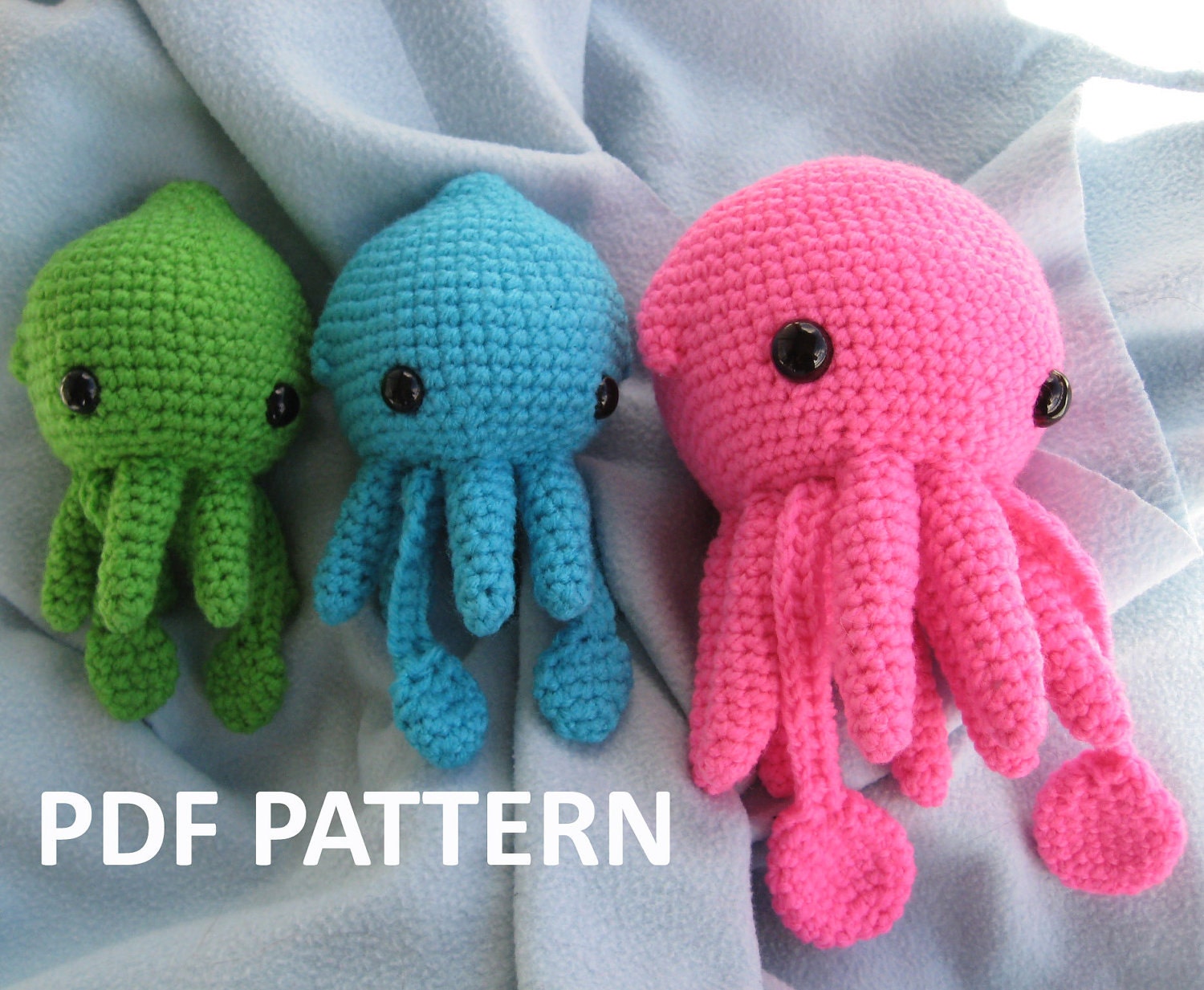 Squid Squidling Amigurumi Crochet Pattern