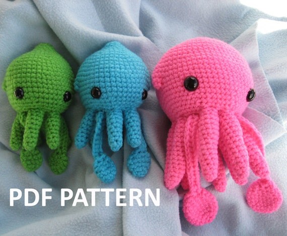 Squid Squidling Amigurumi Crochet Pattern by AwkwardSoul ...