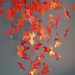 Shimmery Red/Gold KOI FISH Paper Mobile - LARGE