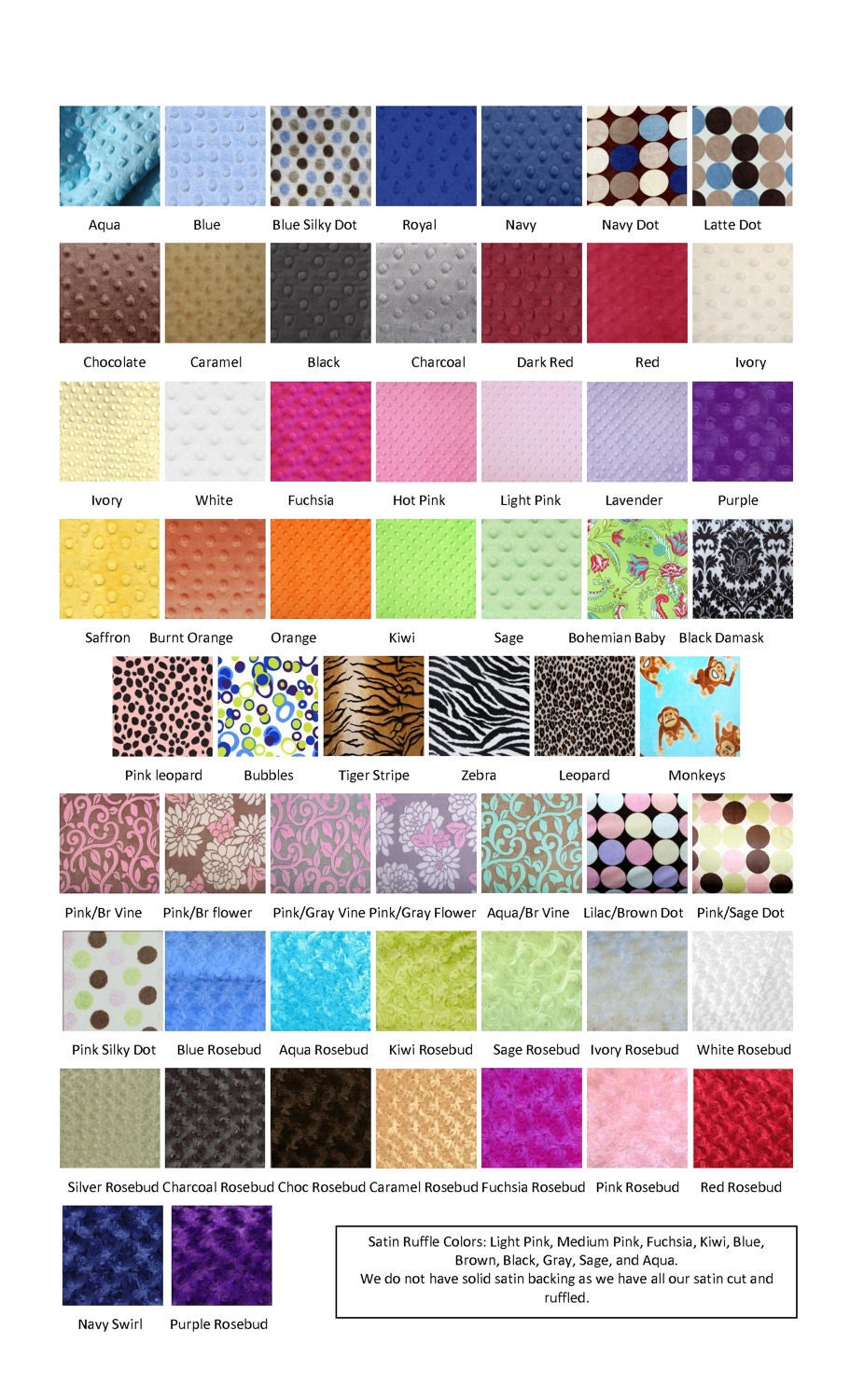 Choose your own fabric........Charcoal Gray and Cream Minky Baby Blanket