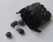 Scalemail Dice Bag Dragonhide knitted Armor small size