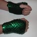 Scale Maille Armor Gauntlets Forest Green Knitted Dragonhide