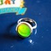 VTG 90s Hologram Smiley Face Ring