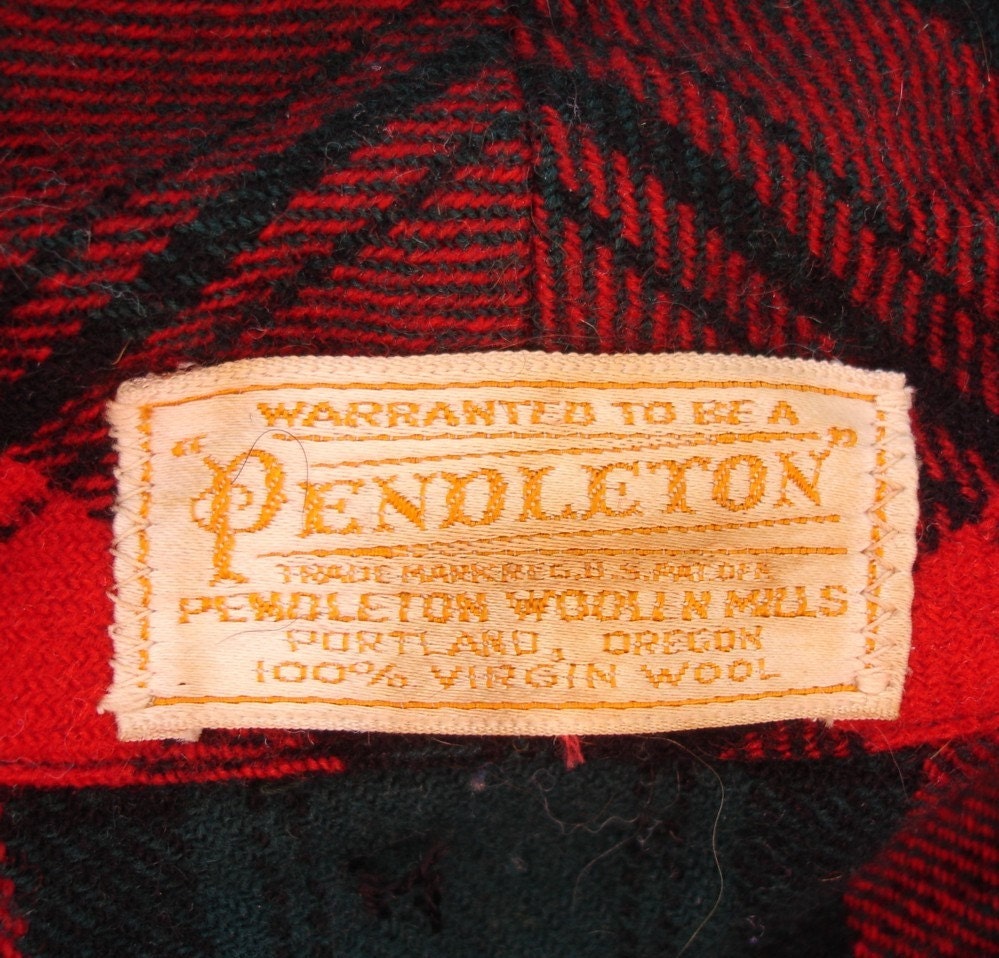 Pendleton Plaid Vintage 1950s Wool Jacket