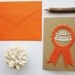 My Favorite - Greeting Card - Paper Cut and Felt Ribbon