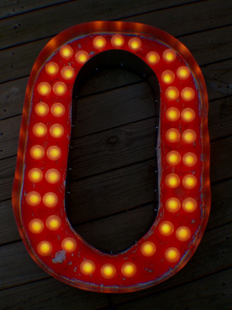 3ftx2ft Vintage Marquee Art Letter SMASH STYLE Deluxe 2 Channel