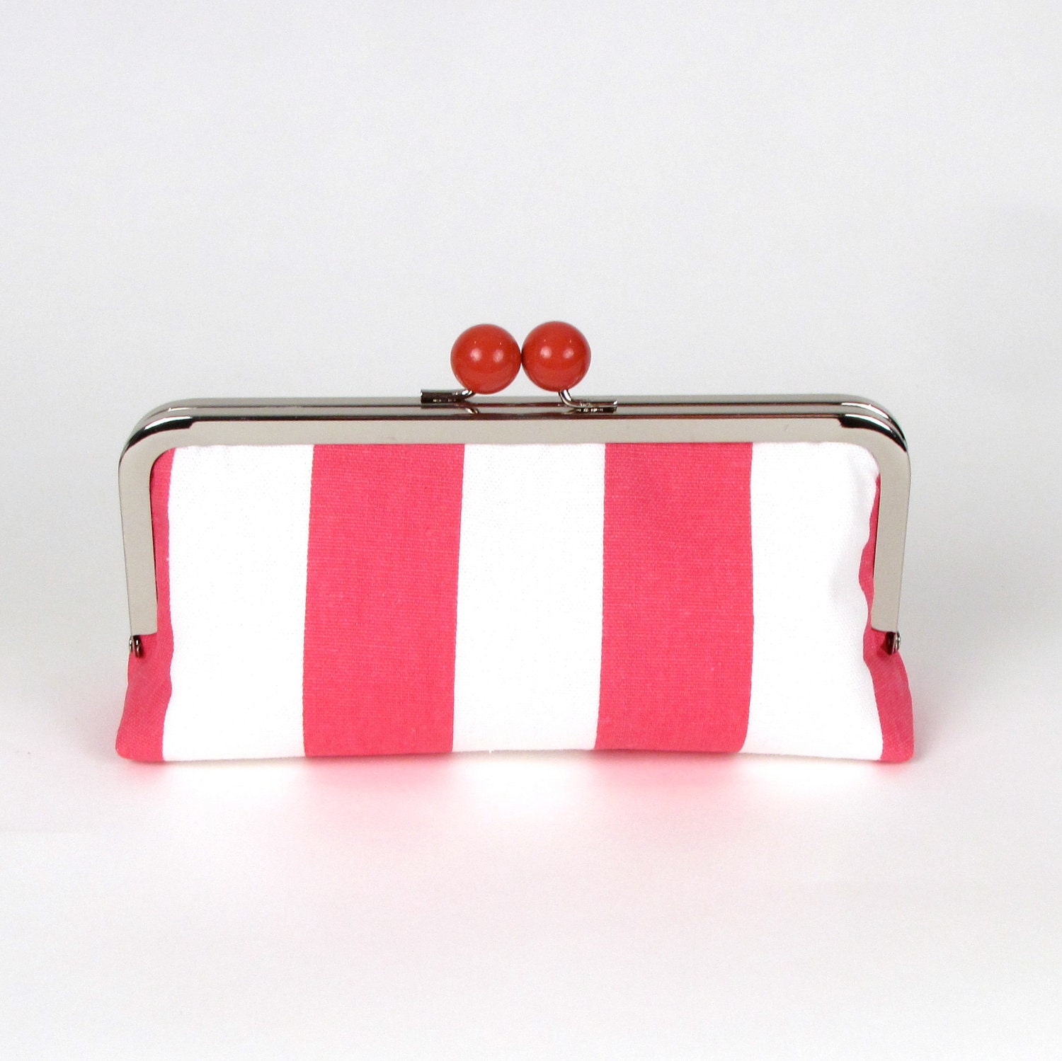 Pink and White Circles Clutch - MiCasaBella