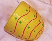 Yellow flower pot