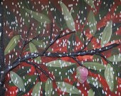 24x30 inches ORIGINAL mixed media painting- Anticipation