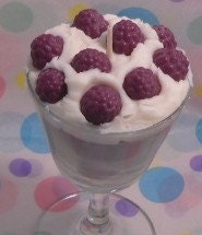 Raspberry Dessert Candle..Made with soy wax