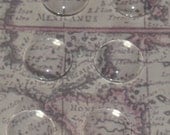 25 Domed 12 mm Glass Circle Cabochon for earring, pendants, ring blanks