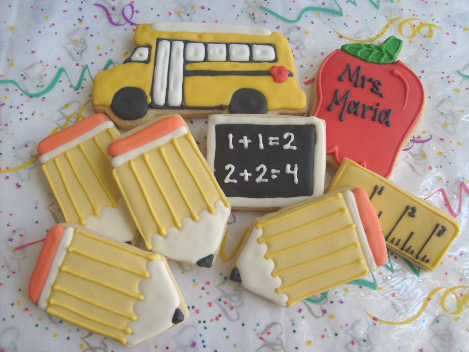 Reserved for Emily----SCHOOL DAZE - School Cookies - Teacher Cookies - Teacher Gifts - 8 Cookies Il_170x135