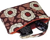 Bloom Chocolate Wristlet / Clutch