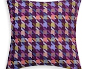 Decorative Pillow Cover - Stitches Purple