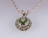 Green Peridot Bead Necklace