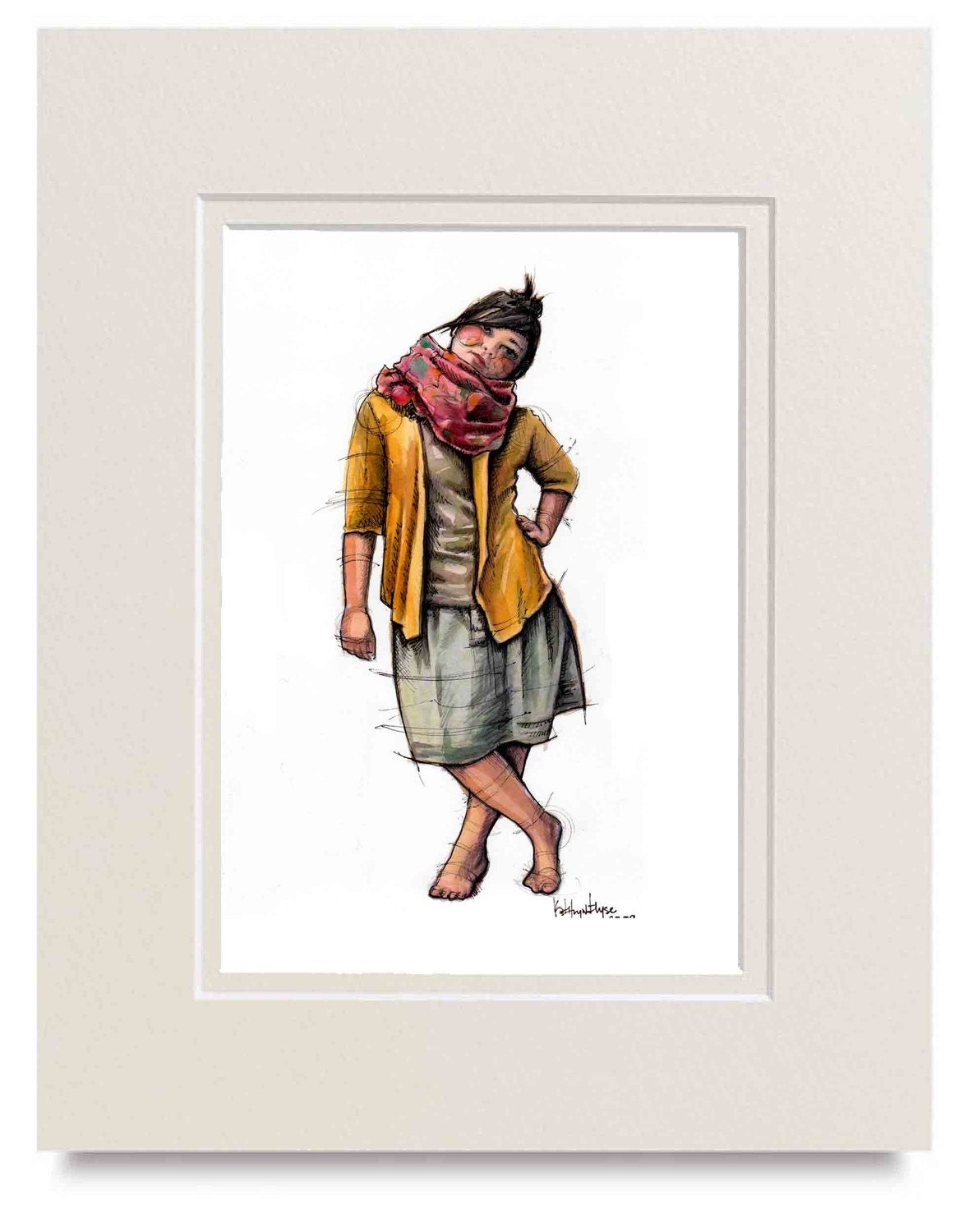 Icecream Fashion Illustration Print