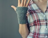 Gray Fingerless Gloves
