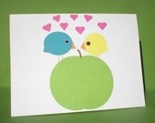 Love Birds, Single Card, Hello Cupcake