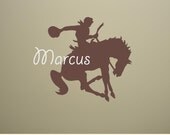 Personalized Bucking Bronco Rodeo Horse Vinyl Wall Decal Sticker Il_170x135
