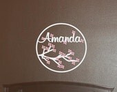 Personalized Cherry Blossom Wall Decal