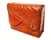 Vintage, crocodile, purse, brown, clutch, box, expresso, exotic, handbag, hand, tote, doctor, bag, genuine, leather, skin, retro,