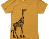 Mens GIRAFFE (in High Tops) american apparel t shirt S M L XL (17 Color Options)