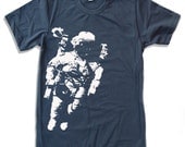 Mens SPACEMAN american apparel T Shirt S M L XL (16 Colos Available)