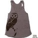Womens OWL Tri-Blend Racerback american apparel Tank Top S M L (8 Color Options)