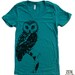 Womens URBAN OWL T-Shirt american apparel S M L XL (15 Colors Available)