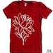 Womens LOTUS FLOWER t-shirt american apparel S M L XL (17 Colors Available)