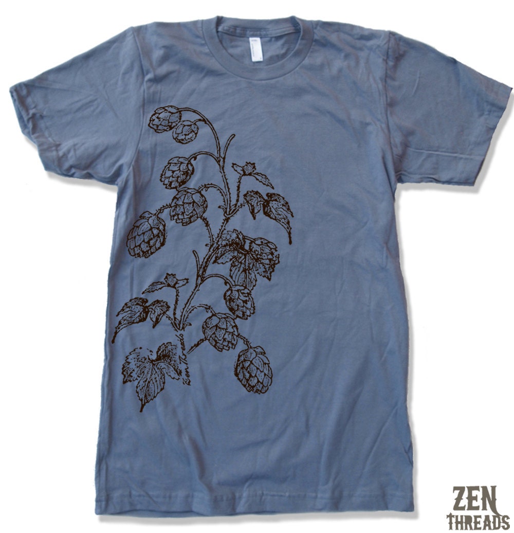 Mens HOPS t shirt american apparel S M L XL (15 Color Options)