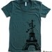 Womens EIFFEL TOWER T Shirt american apparel S M L XL  (15 Colors Available)