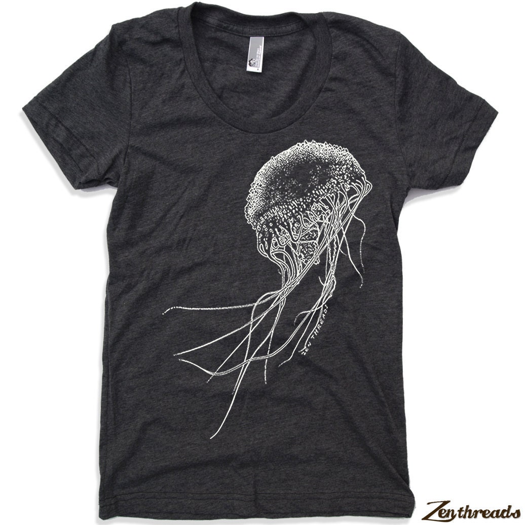 Womens JELLYFISH american apparel tee t shirt S M L XL (15 Colors Available)