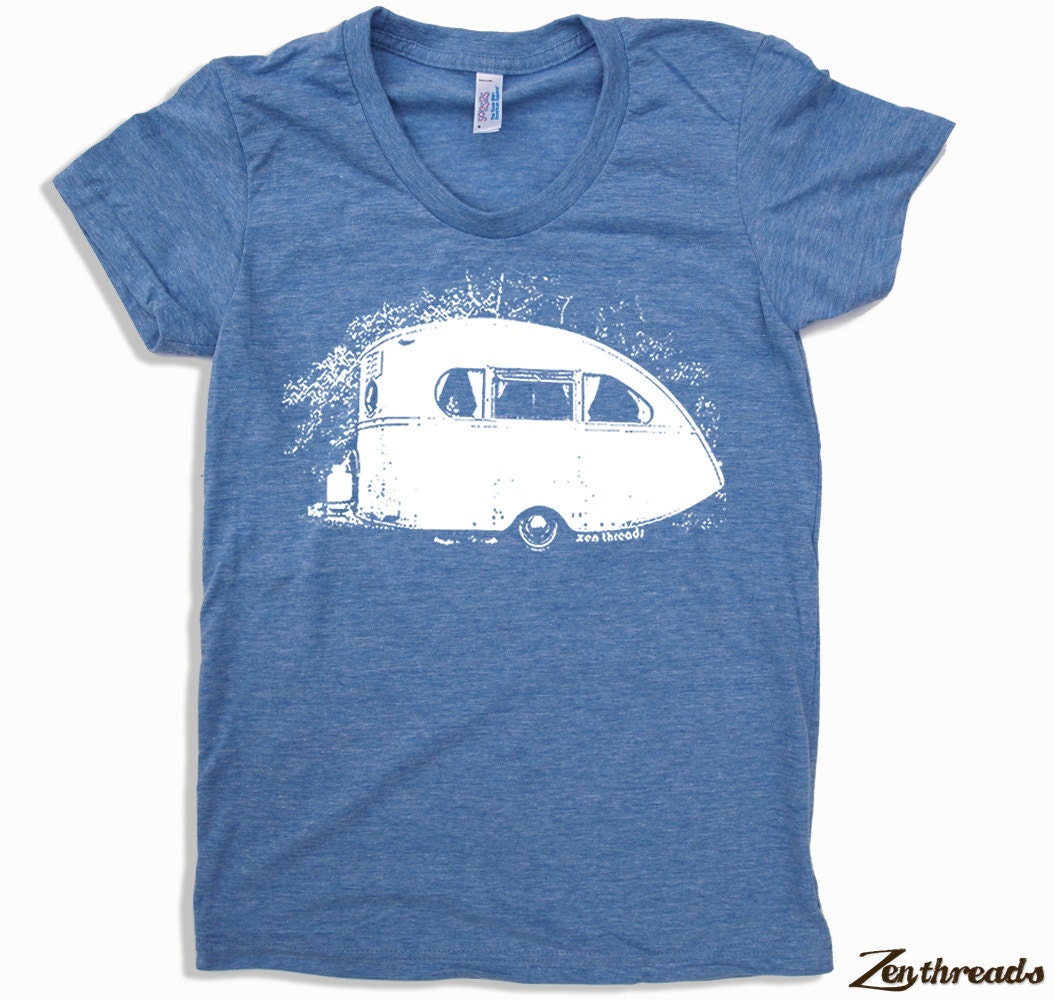 Women's VINTAGE CAMPER t shirt american apparelS M L XL (16 Colors Available)