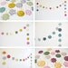 Wedding garland, floral bridal shower bunting, crochet flower garland - PICK YOUR PALETTE - customised item, by Emma Lamb